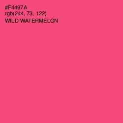 #F4497A - Wild Watermelon Color Image