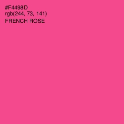 #F4498D - French Rose Color Image