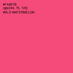 #F44B7B - Wild Watermelon Color Image