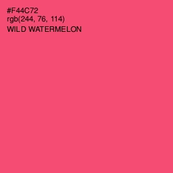 #F44C72 - Wild Watermelon Color Image