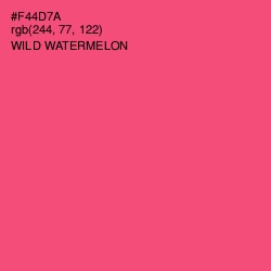#F44D7A - Wild Watermelon Color Image