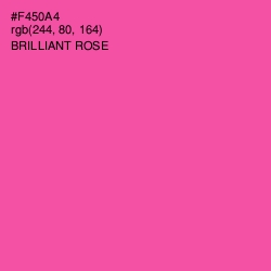 #F450A4 - Brilliant Rose Color Image
