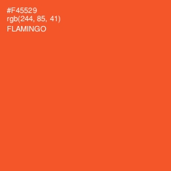 #F45529 - Flamingo Color Image