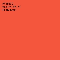 #F4553D - Flamingo Color Image