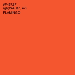#F4572F - Flamingo Color Image
