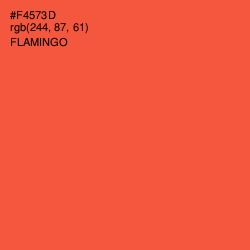 #F4573D - Flamingo Color Image