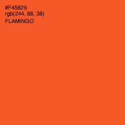 #F45826 - Flamingo Color Image