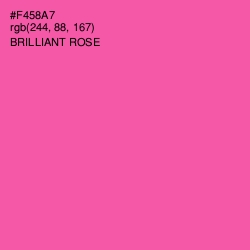 #F458A7 - Brilliant Rose Color Image