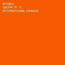 #F45B01 - International Orange Color Image