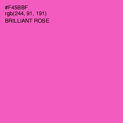 #F45BBF - Brilliant Rose Color Image