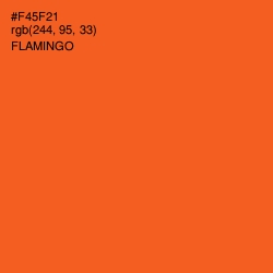 #F45F21 - Flamingo Color Image