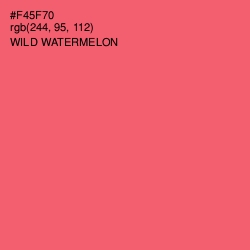 #F45F70 - Wild Watermelon Color Image