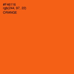 #F46116 - Orange Color Image