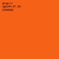 #F46117 - Orange Color Image