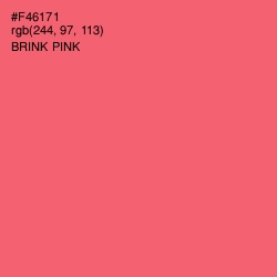 #F46171 - Brink Pink Color Image