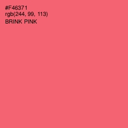 #F46371 - Brink Pink Color Image