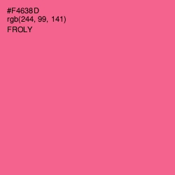 #F4638D - Froly Color Image