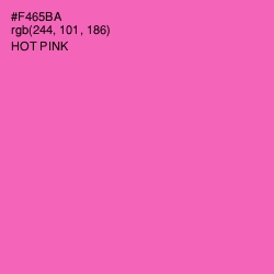 #F465BA - Hot Pink Color Image