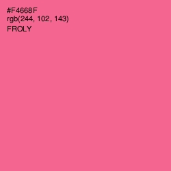 #F4668F - Froly Color Image