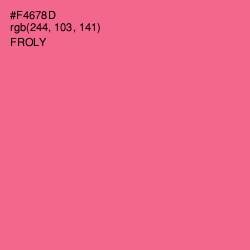 #F4678D - Froly Color Image