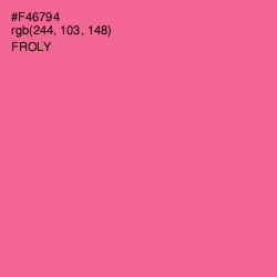 #F46794 - Froly Color Image