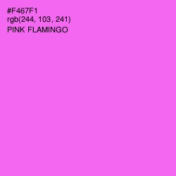 #F467F1 - Pink Flamingo Color Image