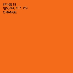 #F46B19 - Orange Color Image