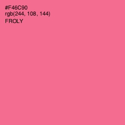 #F46C90 - Froly Color Image