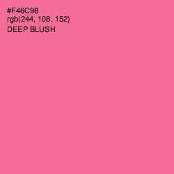 #F46C98 - Deep Blush Color Image