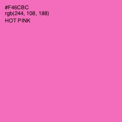 #F46CBC - Hot Pink Color Image