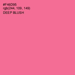 #F46D95 - Deep Blush Color Image