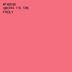 #F46E80 - Froly Color Image