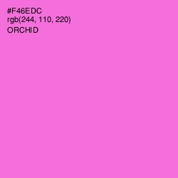 #F46EDC - Orchid Color Image