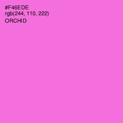 #F46EDE - Orchid Color Image