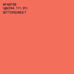 #F46F5B - Bittersweet Color Image