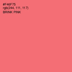 #F46F75 - Brink Pink Color Image