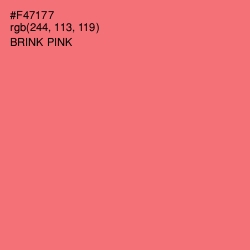 #F47177 - Brink Pink Color Image