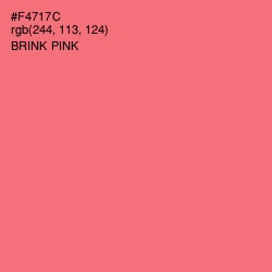 #F4717C - Brink Pink Color Image