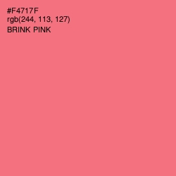 #F4717F - Brink Pink Color Image