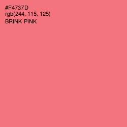 #F4737D - Brink Pink Color Image