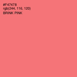 #F47478 - Brink Pink Color Image