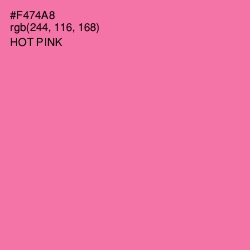 #F474A8 - Hot Pink Color Image