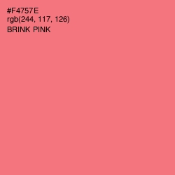 #F4757E - Brink Pink Color Image