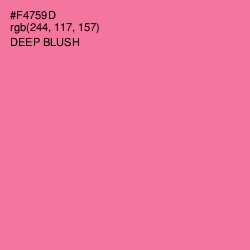 #F4759D - Deep Blush Color Image