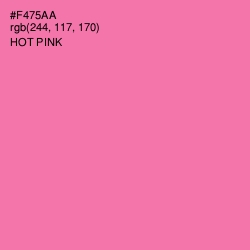 #F475AA - Hot Pink Color Image