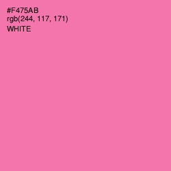 #F475AB - Hot Pink Color Image