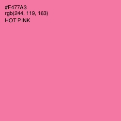 #F477A3 - Hot Pink Color Image