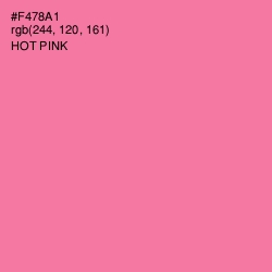 #F478A1 - Hot Pink Color Image