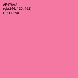 #F478A2 - Hot Pink Color Image