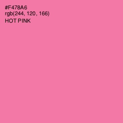#F478A6 - Hot Pink Color Image